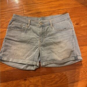 Levi's Light Blue Jean Shorts